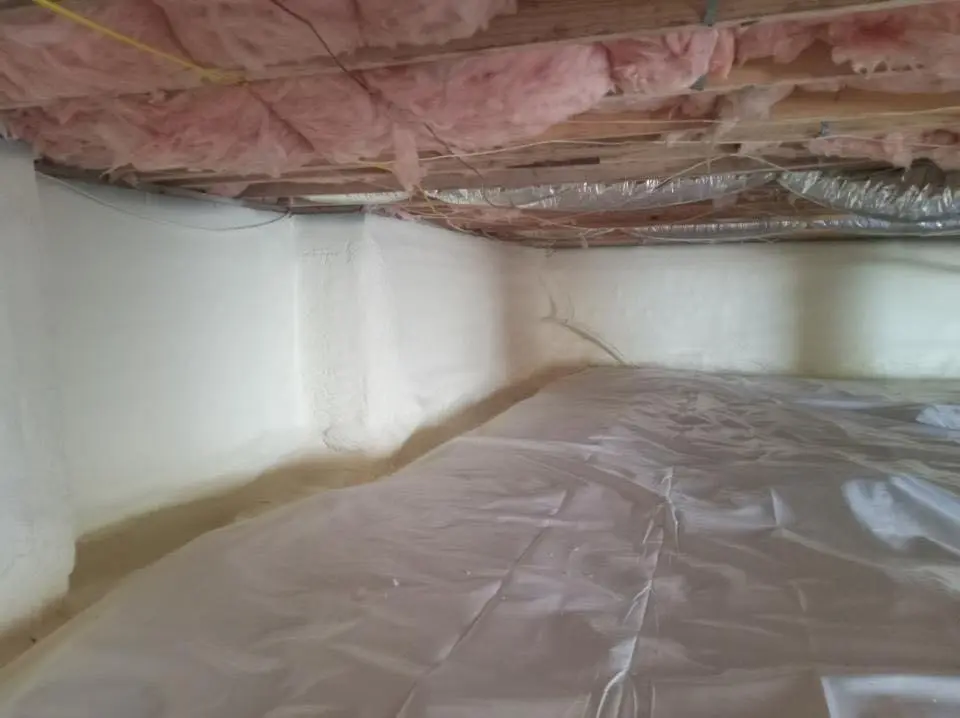 Crawl space encapsulation with closed-cell spray foam for Roof Leak Repair in Fort Morgan